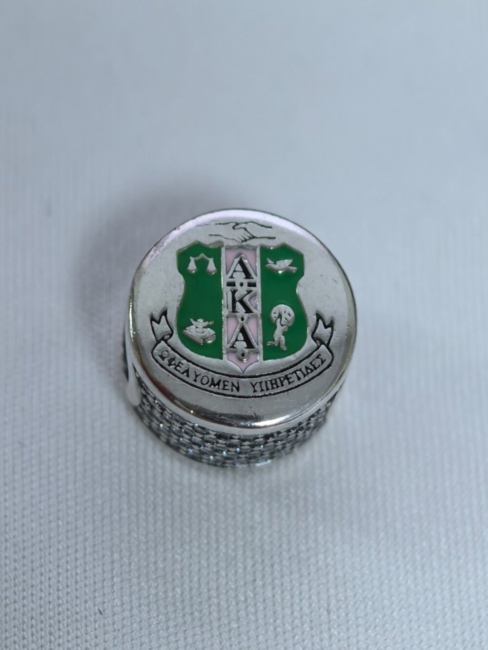 Pandora Alpha Kappa Alpha Sorority Charm Pendant, S925 Silver Jewelry
